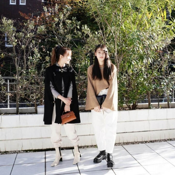 新山千春、14歳の娘と秋冬コーデする姿を公開「全てZARAでコーデしてみた」 1枚目