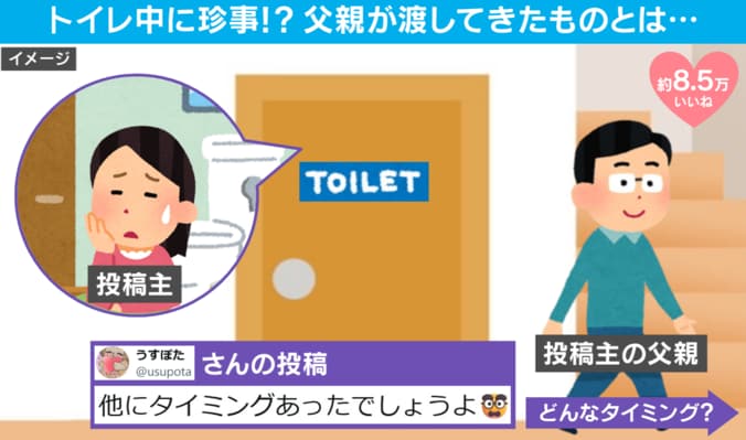 父との“極秘取引”!?