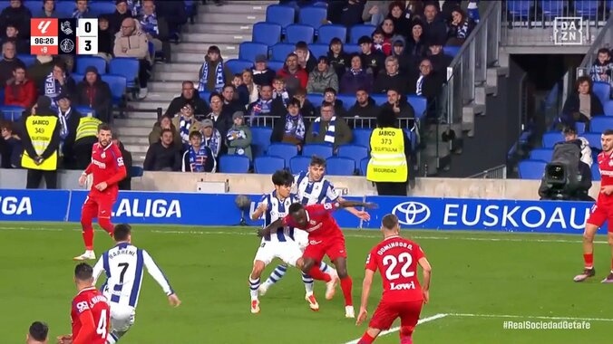 【映像】久保建英、メッシばり神技ドリブルで連続突破