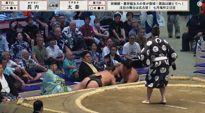 花道奥で呼出が“超レア”アイテムを手に…カメラが捉えた貴重な瞬間にファン興奮 5枚目