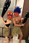 辻希美、夫婦で鬼のコスプレ　夫・太陽は半裸で「振り切ったわ」