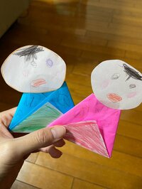 川島菜月『手作りひな人形』