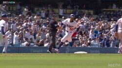 骨折してるのに…ベッツ、執念の激走が「速い」ファン沸騰　“好判断”で一気に加速“逆転呼び込む気迫のホームイン”