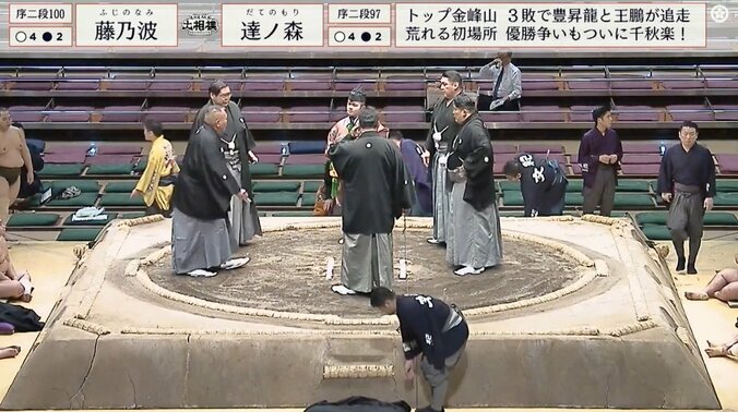 【写真・画像】「まじでエンターテイナーだ」人気力士、勝利後のお茶目な姿にツッコミ殺到「最後どんなポーズよw」「かめはめ波？」「波動拳でた」　1枚目