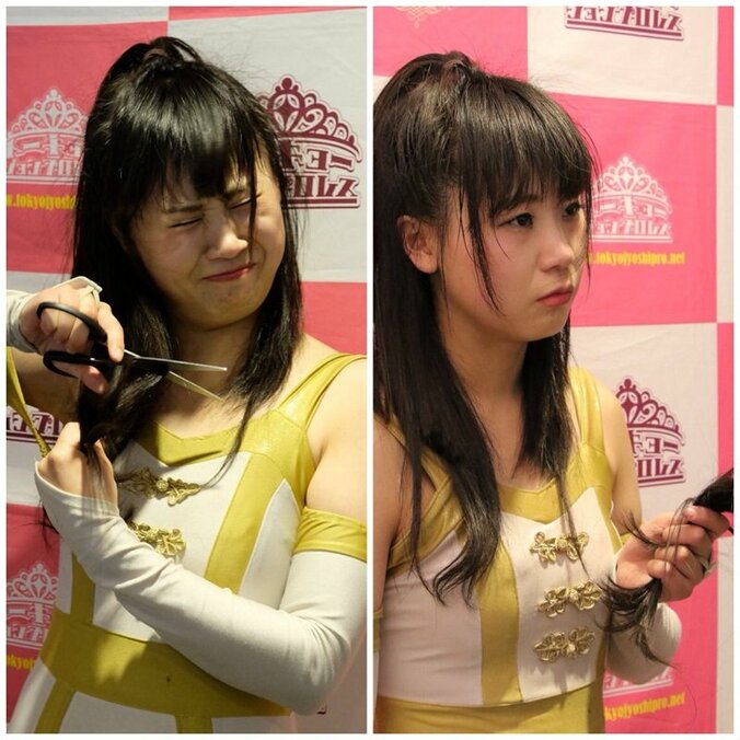 ハサミを持ち出して断髪！「チャンピオンになる覚悟を見せる」　辰巳リカ、5.3後楽園大会で王座に挑む 1枚目