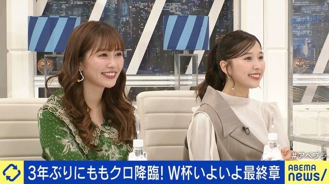 ももクロ・玉井詩織＆佐々木彩夏、W杯実況の寺川アナにエール 本人もカタールから反応「ありがてえ！」 1枚目