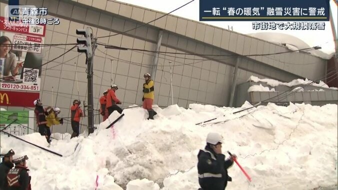 積もった大雪