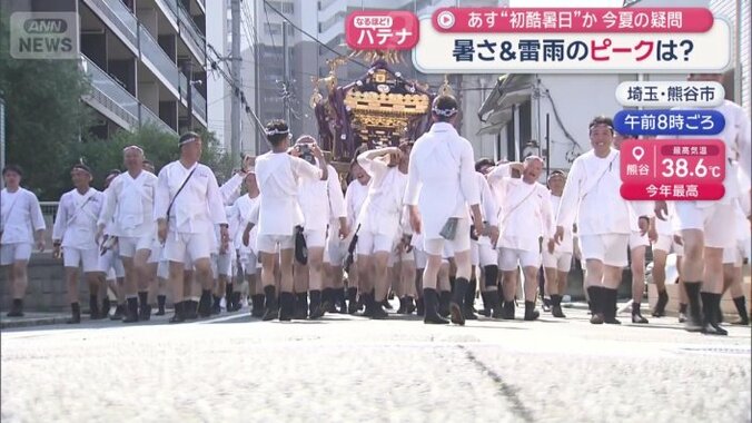 夏祭りの掛け声が響く埼玉・熊谷市