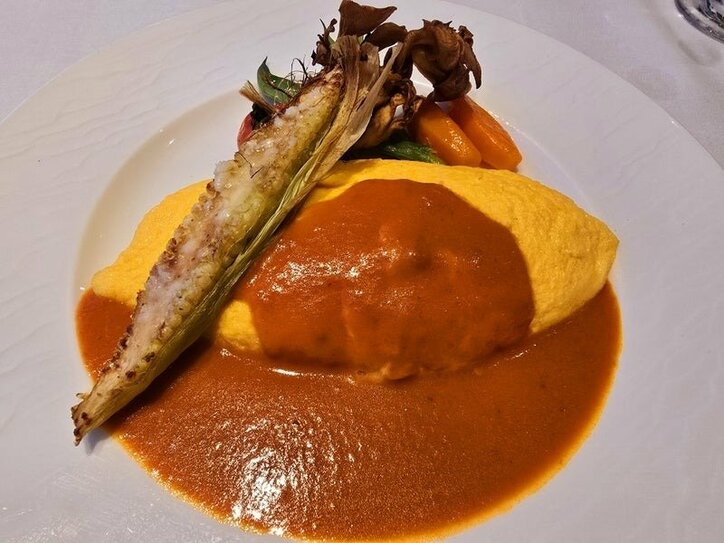 【写真・画像】高橋英樹、体に優しいディナーコース「食欲がわきますなあ」　1枚目