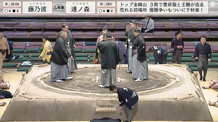 【写真・画像】「まじでエンターテイナーだ」人気力士、勝利後のお茶目な姿にツッコミ殺到「最後どんなポーズよw」「かめはめ波？」「波動拳でた」　1枚目