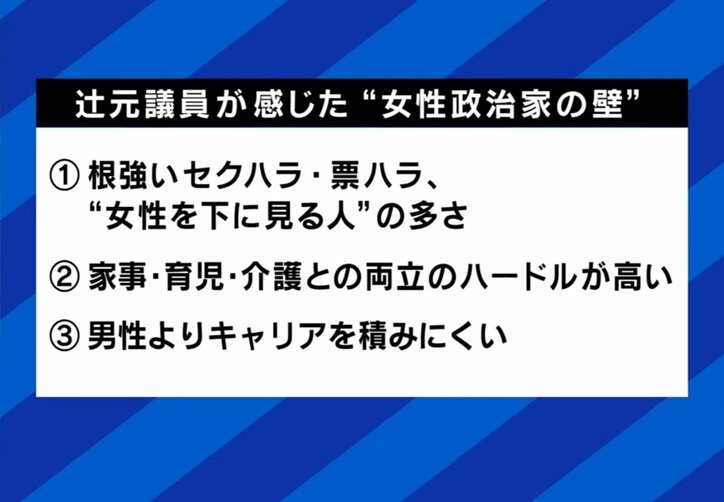 辻元清美氏が感じた女性政治家の壁
