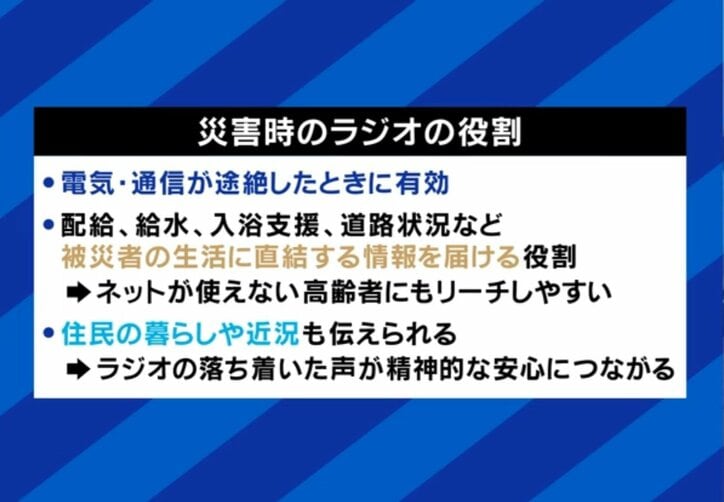 災害時のラジオの役割