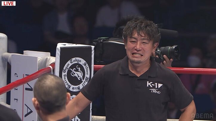 前代未聞！ レフェリー被弾→KOに場内騒然…魔裟斗も思わず「レフェリーの後頭部だ！」絶叫 無差別級で異常事態