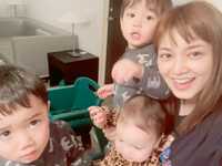 平愛梨、愛息子たちとの“わちゃわちゃ”ムービーを公開！「みんな可愛すぎます」「素敵な家族」の声