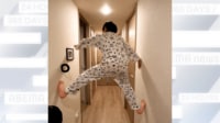 【映像】忍者のような空中移動をする息子