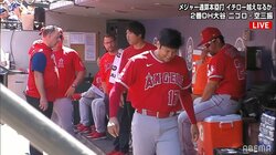 大谷翔平にまさかのアクシデント 相手投手に左足を踏まれて痛みに悶絶 打席にも影響か