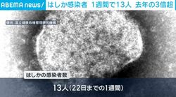 はしか感染者 1週間で13人 去年の3倍超