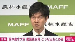 経済対策の“おこめ券”に使用期限設ける方針 鈴木農水大臣「転売もしづらくなる」 従来のおこめ券は使用期限なし