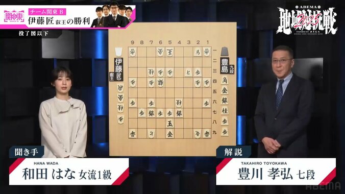 豊川孝弘七段（右）