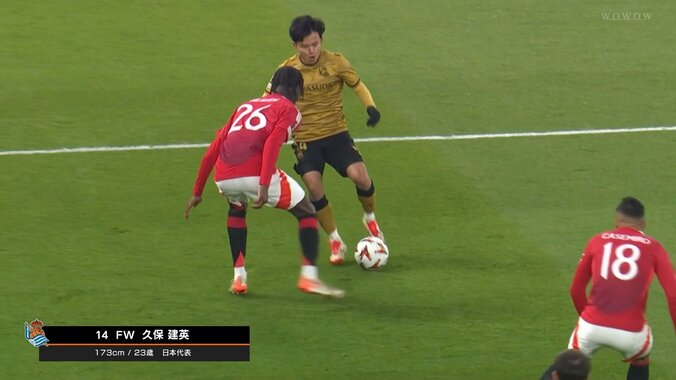 【映像】久保建英、絶品フェイント＆股抜き縦突破