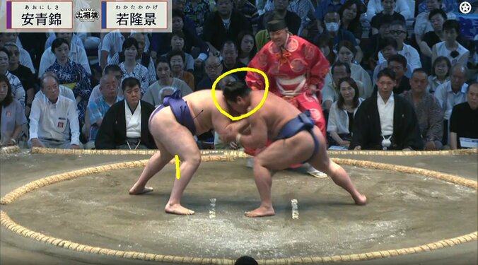 低すぎるあたりに動揺する若隆景