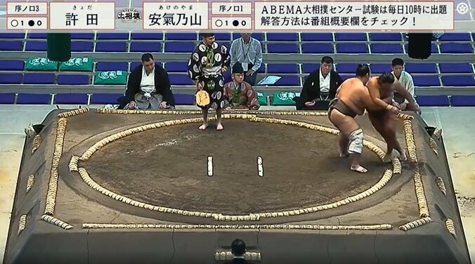 圧巻の強さと優しさを見せた許田（写真左）