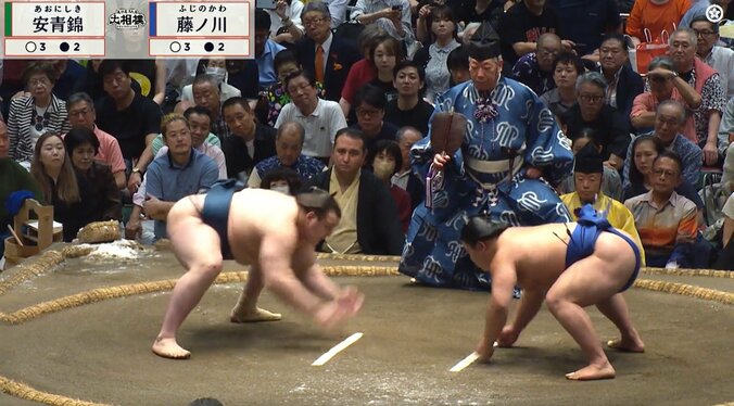 「強すぎワロタ」藤ノ川、弾丸のように正面から…真っ向勝負で大関・安青錦を撃破「本物だな」ファン大興奮 2枚目