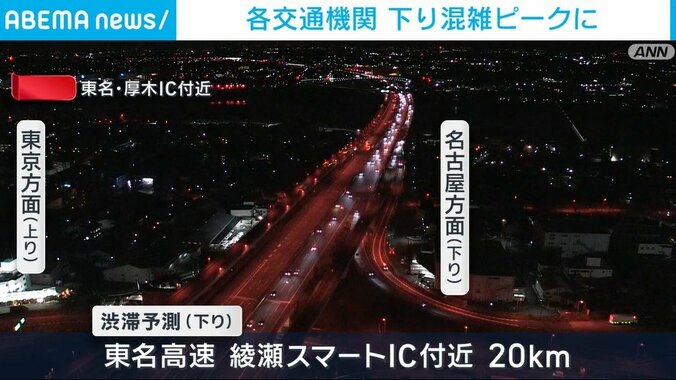 東名・厚木IC付近