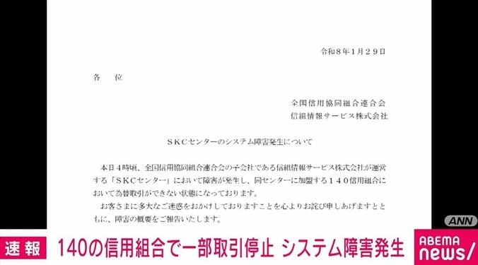 全国信用協同組合連合会の報告