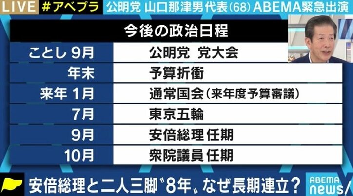 「宗教の世界と政治の世界は違う」「課題があれば毎日でも安倍さんと電話する」公明党・山口代表に疑問をぶつけてみた