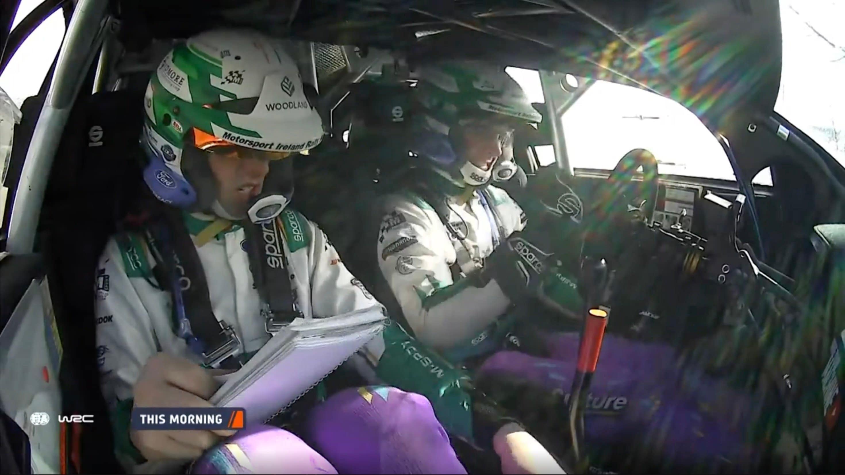 車内で怒りを露わにしたマッカーリーン