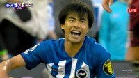 ブライトン三笘薫、2試合連続ゴールならず ブライトンはプレミアリーグ昇格から7年目でウェストハムに初黒星で開幕3連勝を逃す