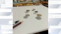 【映像】コインのトリックアートを簡単に作る方法