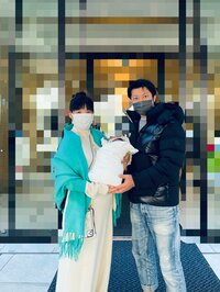 小泉貴之『家族3人で退院できました!』