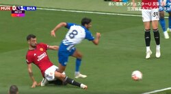 「やりすぎだろ」ポルトガル代表の危険すぎる“後方カニばさみ”に非難轟轟　後ろからガッツリ強烈タックルに叫び声が響いた瞬間