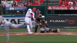 大谷翔平、打球速度182キロ、角度19度、滞空時間3.99秒の超速低弾道36号にファンも驚愕！「センターライナーかと思った」「打球速度化け物じゃね？」