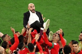 モロッコ、レグラギ監督がアフリカ人指揮官として初の8強進出！　今年8月に就任で快挙に導く