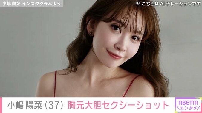 【写真・画像】小嶋陽菜（37）、セクシーショットに様々な反響「色気がダダ漏れ！」「NICE BODY！」　1枚目
