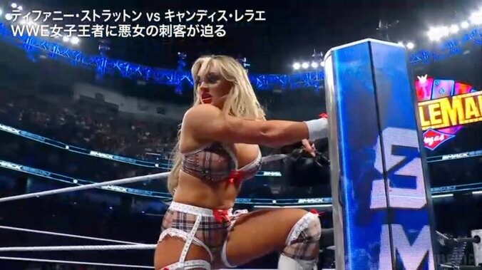 着地点を目測するティファニー