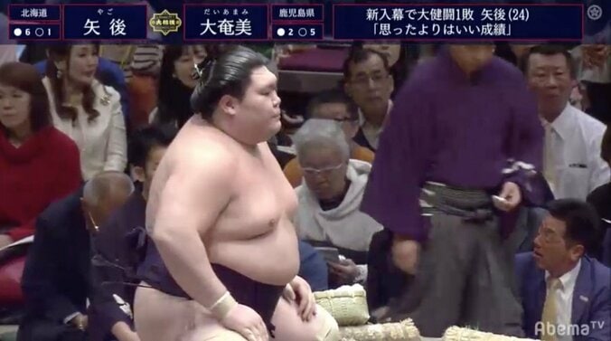 24歳・矢後、三日目から6連勝で新入幕勝ち越しへあと1勝　台頭する新世代に名乗り 1枚目