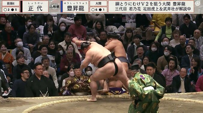 豊昇龍を破った正代