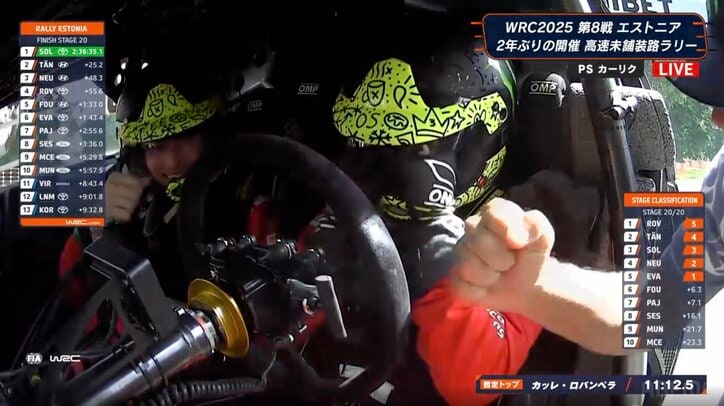 【写真・画像】トヨタ通算100勝！23歳超新星、WRC初優勝“直後の光景”に感涙「言葉にならない」“スバルで王者”父・ペターと歓喜の瞬間　1枚目