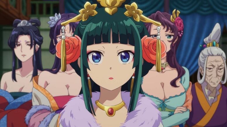「一瞬だけ女性になった壬氏様に見えたw」アニメ『薬屋のひとりごと』牡丹と猫猫＆女華の美麗イラストに勘違い続出