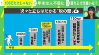 【映像】“106万円”だけじゃない 次々と立ちはだかる"税の壁"