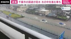 “茶色い水の中”を車が⋯千葉市の国道14号が大規模冠水