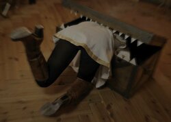 ファンなら一度はマネしたい「葬送のフリーレン」ミミックに食われるフリーレンを完全再現「暗いよー！！怖いよー！！」