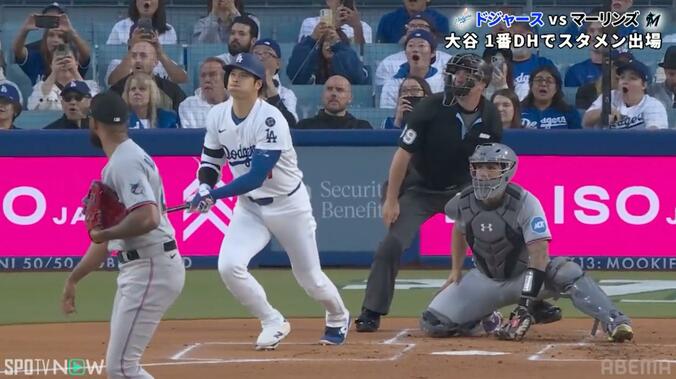 【写真・画像】球場騒然！大谷翔平、184キロ衝撃弾で“異様な光景” 打った瞬間に観客が「パッカーン」痛快リアクション