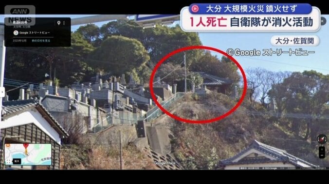 高台に建っていた寺