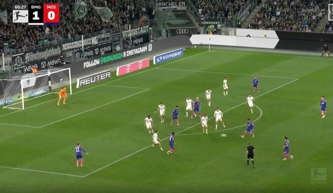 【写真・画像】場内騒然！ 佐野海舟、絶妙すぎる“30mロングフィード”炸裂「素晴らしい」「めっちゃ見えてる」高精度“ダイレクトワンタッチパス”にファン大興奮　1枚目