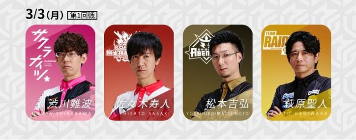 絶対に負けられない3月に突入！生き残りかけた4・5・6・8位の直接対決が実現／麻雀・Mリーグ